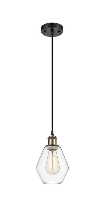 Innovations 516-1P-BAB-G652-6 One Light Mini Pendant, Black Antique Brass
