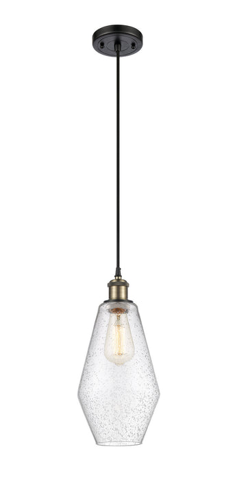 Innovations 516-1P-BAB-G654-7 One Light Mini Pendant, Black Antique Brass