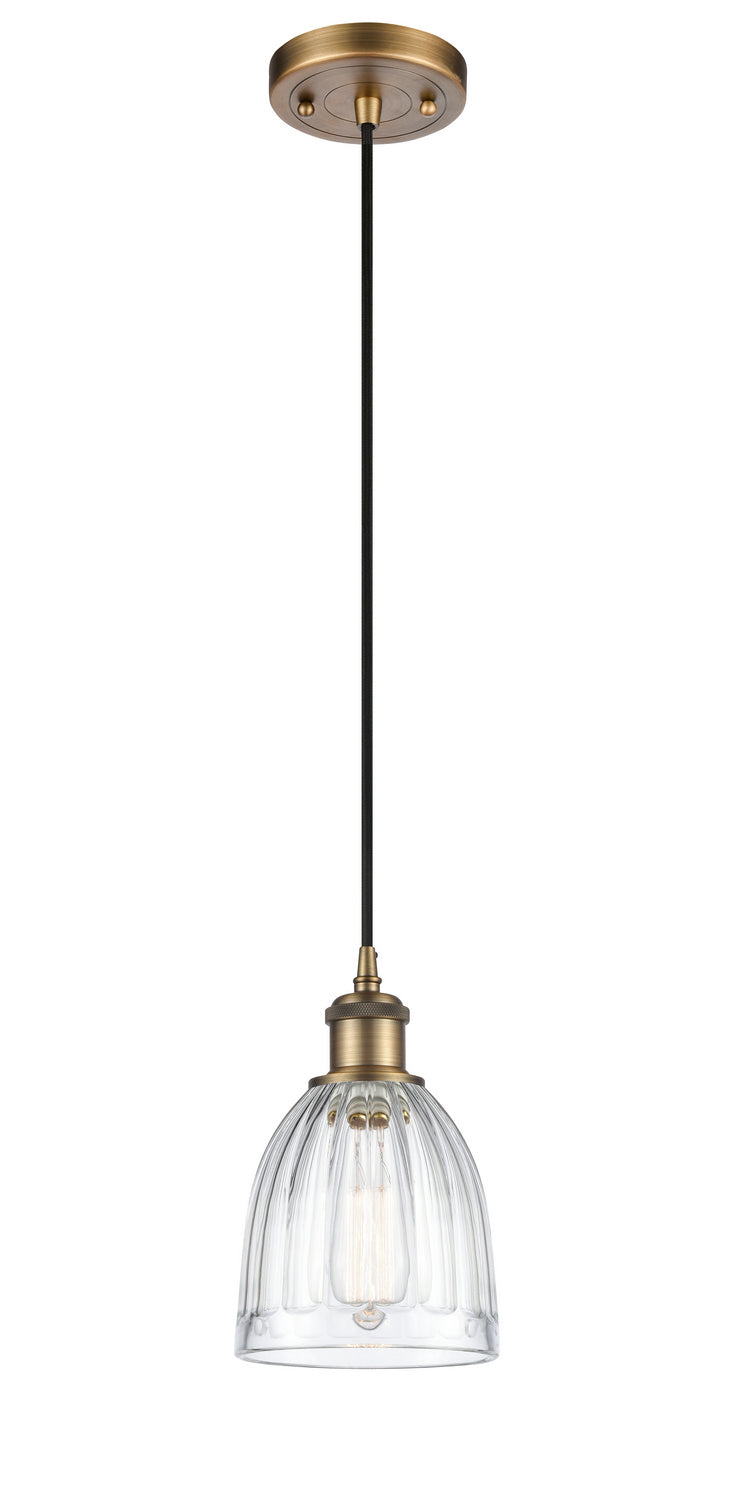 Innovations 516-1P-BB-G442 One Light Mini Pendant, Brushed Brass