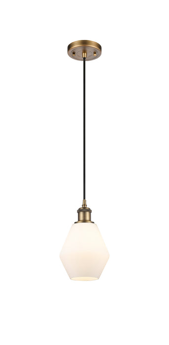 Innovations 516-1P-BB-G651-6 One Light Mini Pendant, Brushed Brass