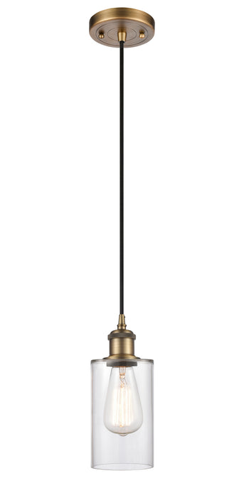 Innovations 516-1P-BB-G802 One Light Mini Pendant, Brushed Brass
