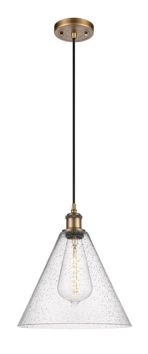 Innovations 516-1P-BB-GBC-124 One Light Mini Pendant, Brushed Brass