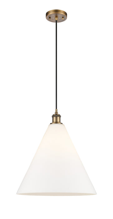 Innovations 516-1P-BB-GBC-161-LED LED Pendant, Brushed Brass