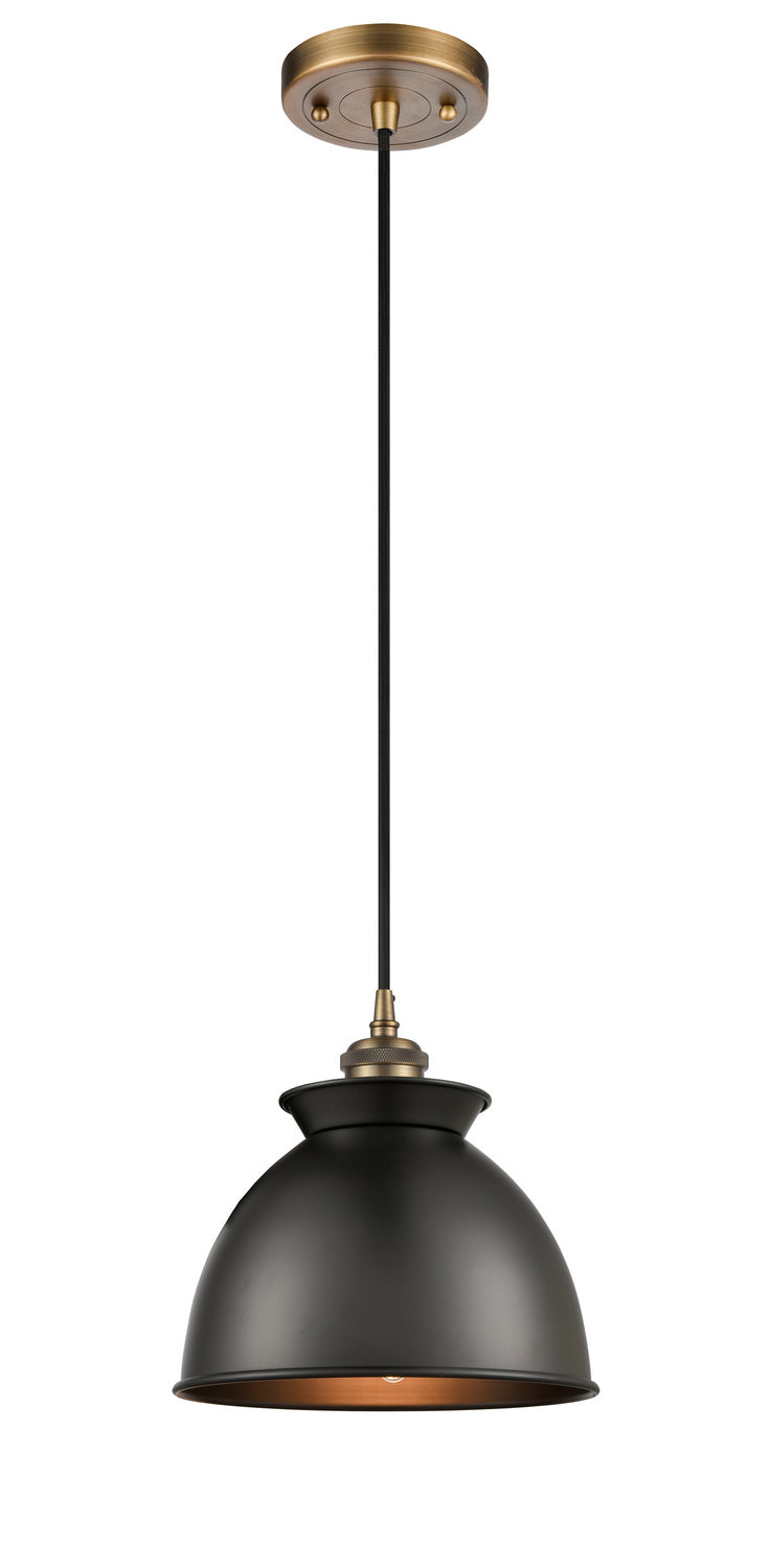 Innovations 516-1P-BB-M14-BK One Light Mini Pendant, Brushed Brass