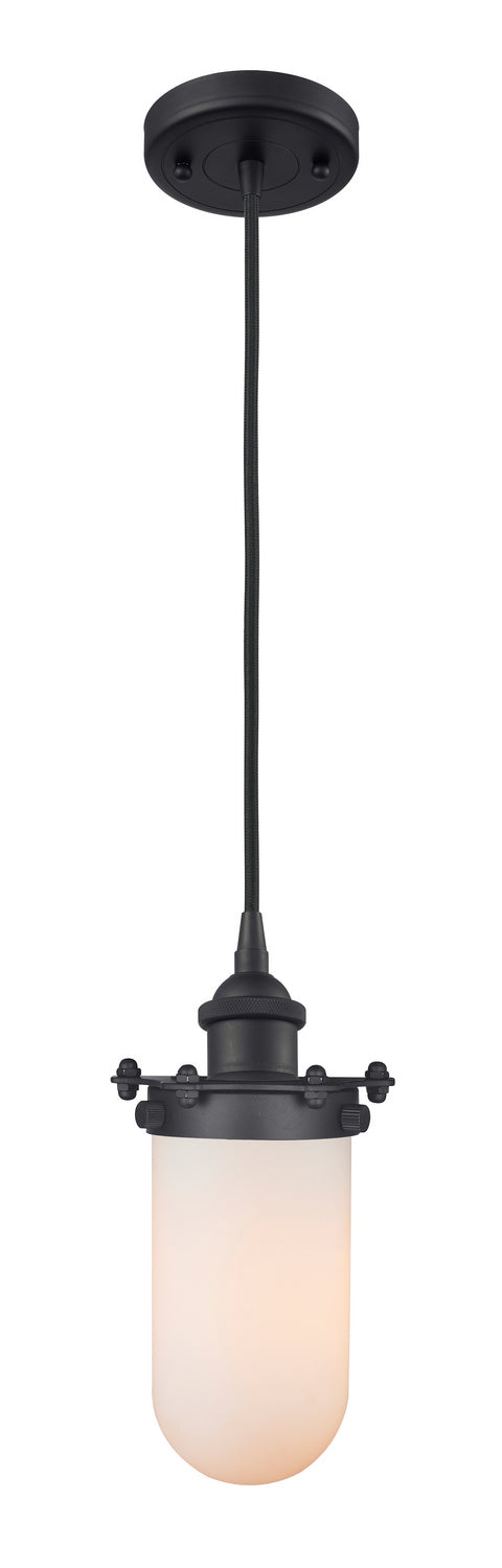 Innovations 516-1P-BK-CE231-W One Light Mini Pendant, Matte Black