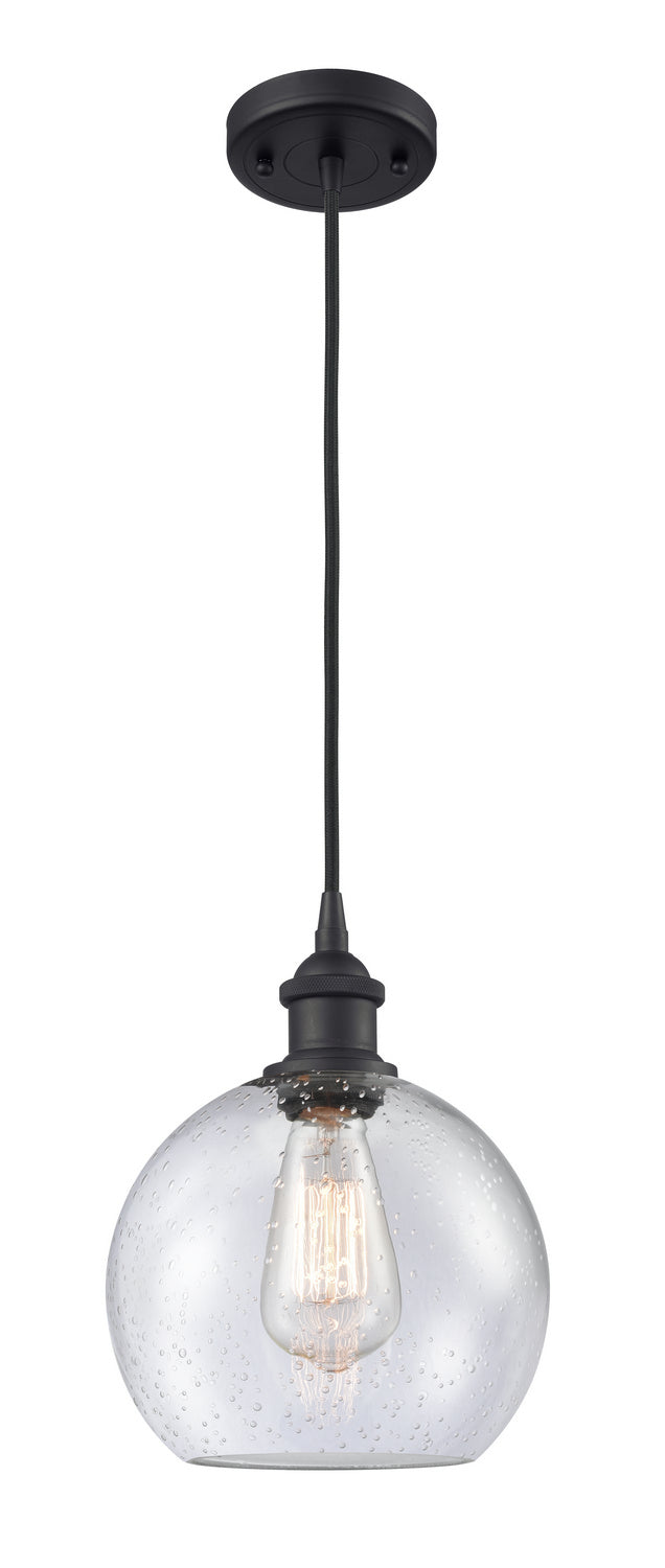 Innovations 516-1P-BK-G124-8-LED LED Mini Pendant, Matte Black