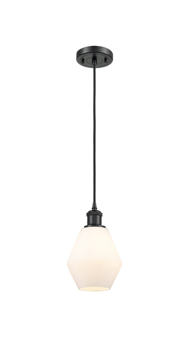 Innovations 516-1P-BK-G651-6 One Light Mini Pendant, Matte Black