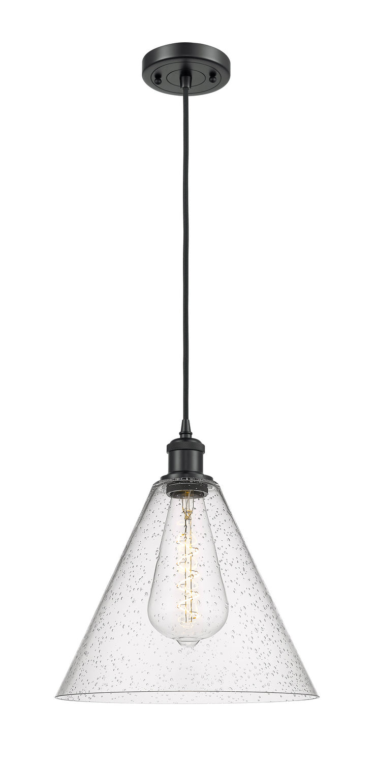 Innovations 516-1P-BK-GBC-124-LED LED Mini Pendant, Matte Black