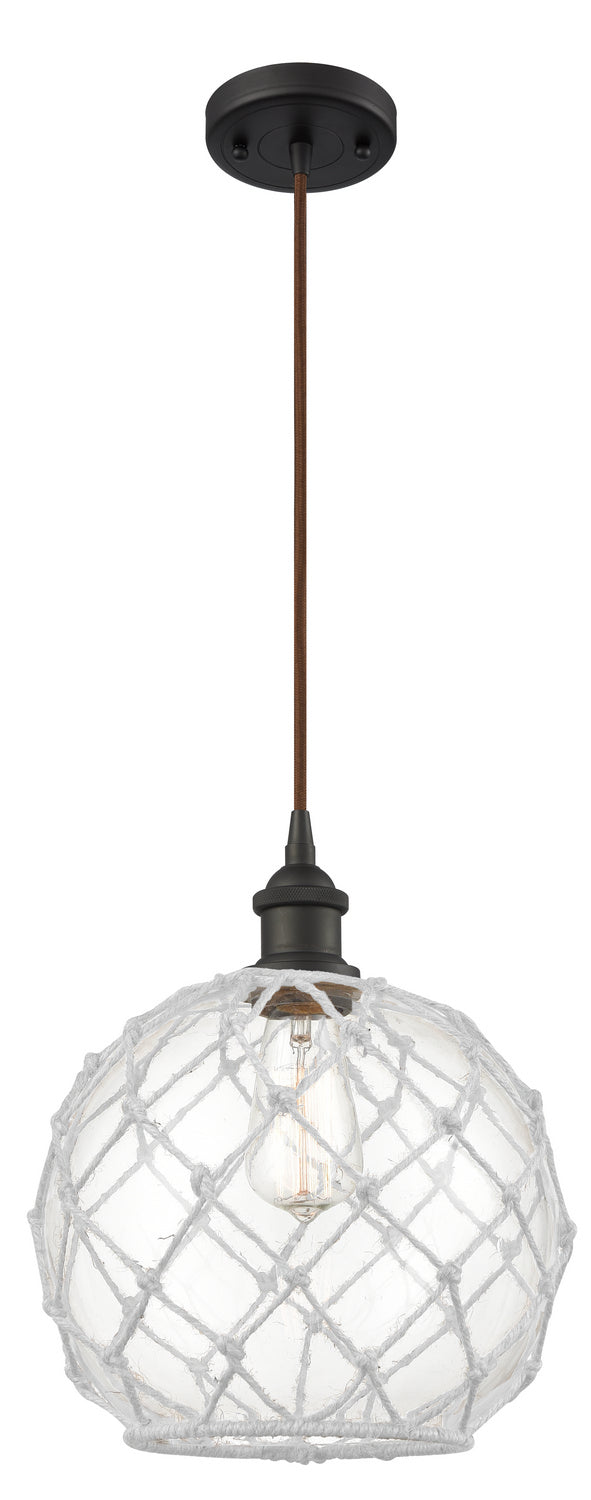 Innovations 516-1P-OB-G122-10RW One Light Mini Pendant, Oil Rubbed Bronze