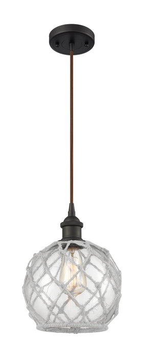 Innovations 516-1P-OB-G122-8RW One Light Mini Pendant, Oil Rubbed Bronze
