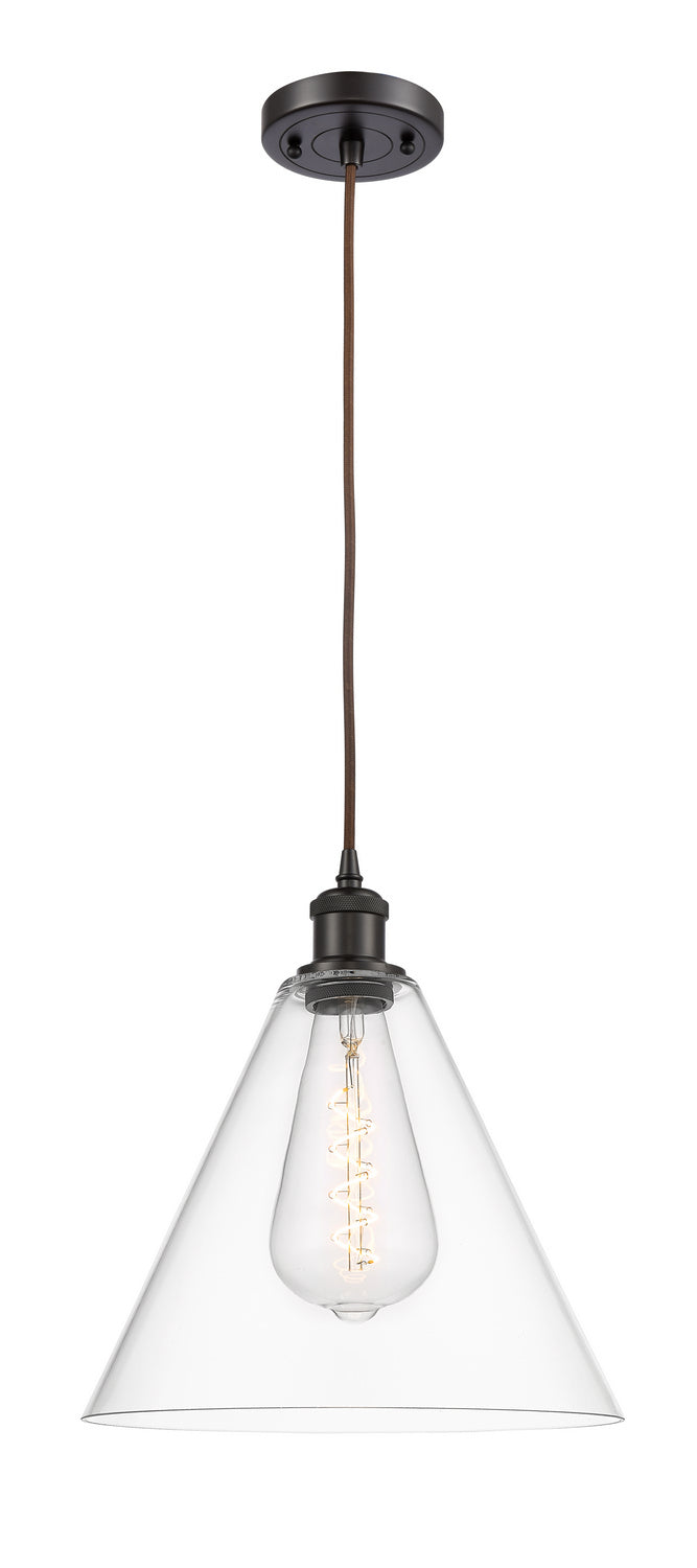 Innovations 516-1P-OB-GBC-122 One Light Mini Pendant, Oil Rubbed Bronze