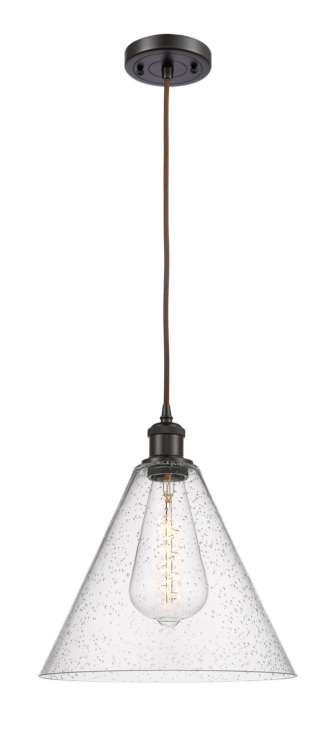 Innovations 516-1P-OB-GBC-124 One Light Mini Pendant, Oil Rubbed Bronze