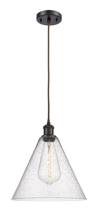 Innovations 516-1P-OB-GBC-124 One Light Mini Pendant, Oil Rubbed Bronze