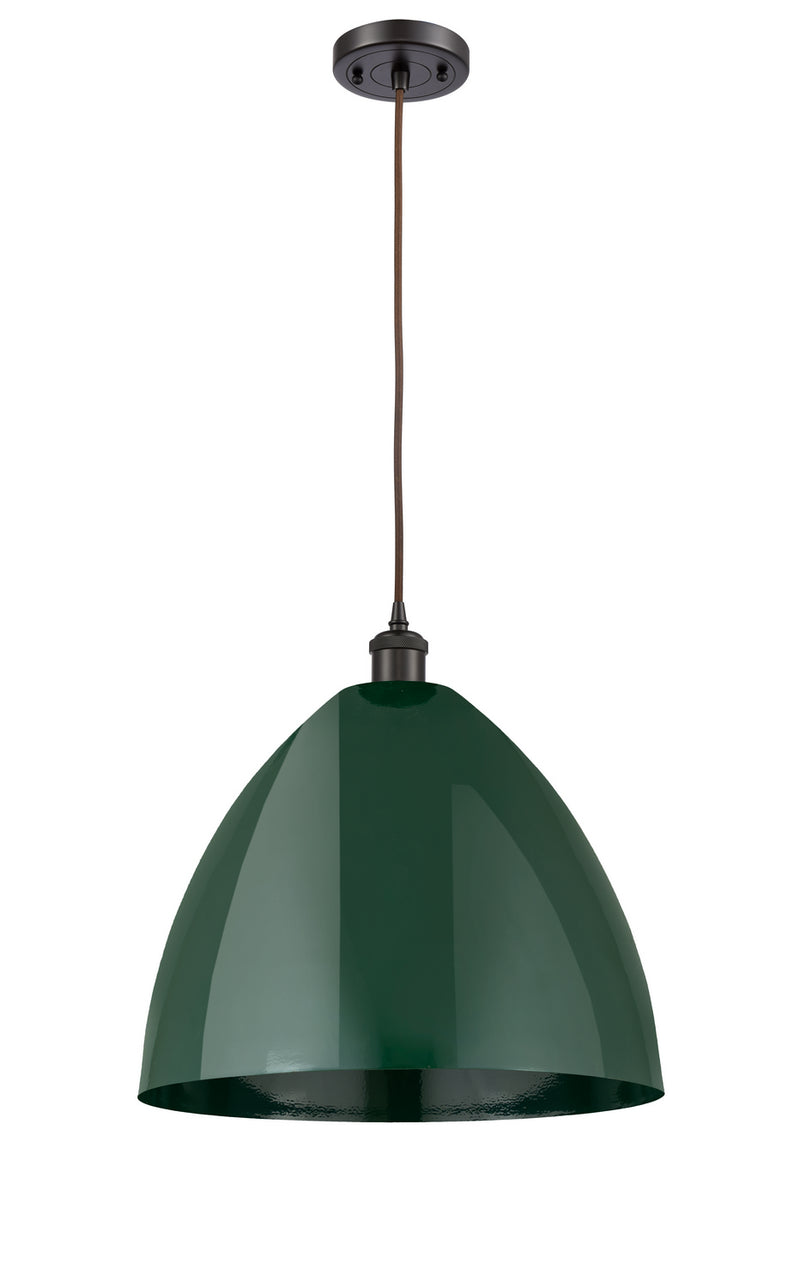 Innovations 516-1P-OB-MBD-16-GR One Light Mini Pendant, Oil Rubbed Bronze