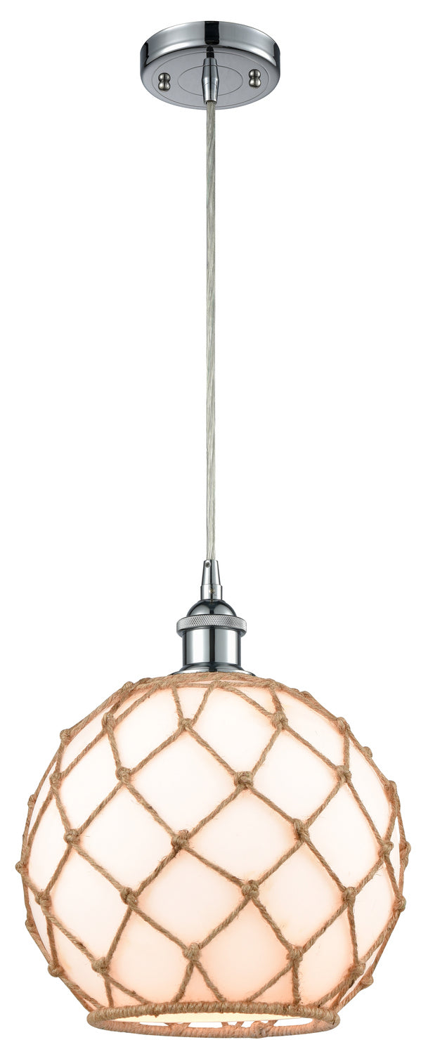 Innovations 516-1P-PC-G121-10RB One Light Mini Pendant, Polished Chrome