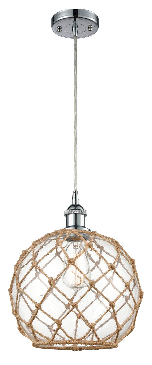Innovations 516-1P-PC-G122-10RB One Light Mini Pendant, Polished Chrome