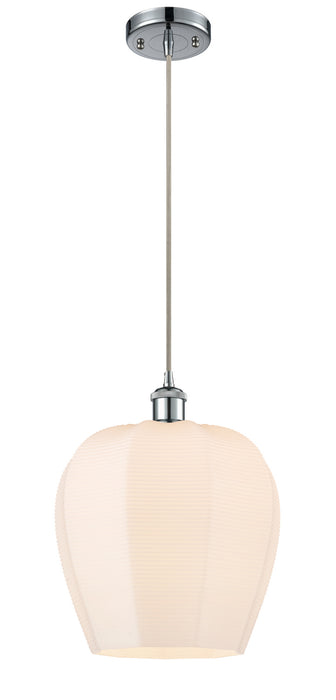 Innovations 516-1P-PC-G461-12 One Light Mini Pendant, Polished Chrome
