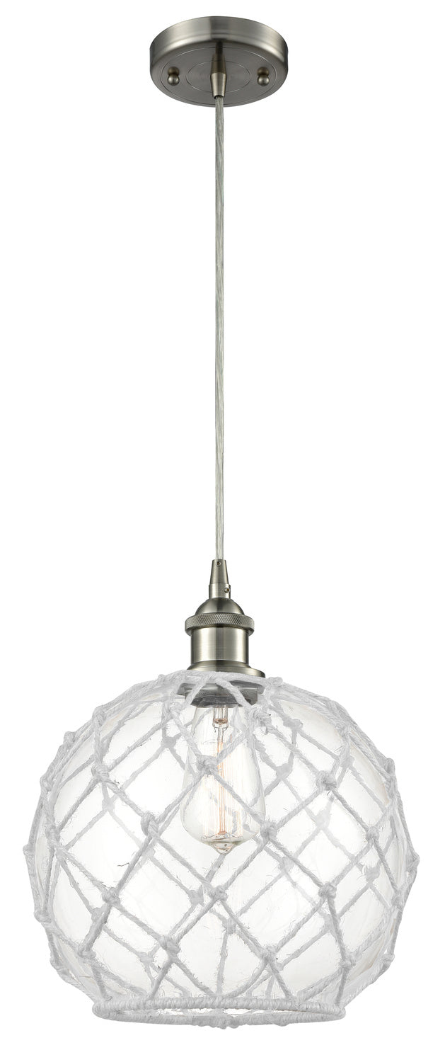 Innovations 516-1P-SN-G122-10RW One Light Mini Pendant, Brushed Satin Nickel