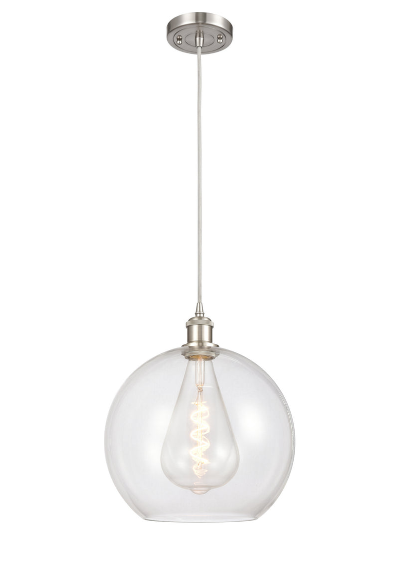 Innovations 516-1P-SN-G122-12 One Light Mini Pendant, Brushed Satin Nickel