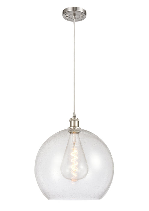 Innovations 516-1P-SN-G124-14 One Light Pendant, Brushed Satin Nickel