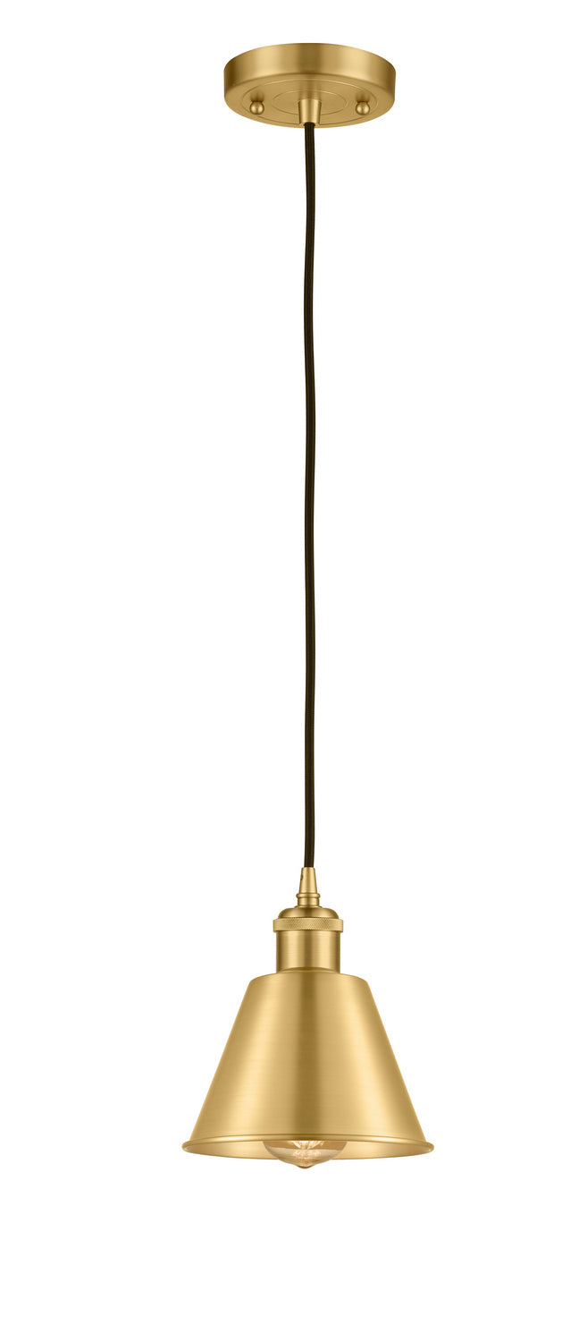 Innovations 516-1P-SG-M8 One Light Mini Pendant, Satin Gold