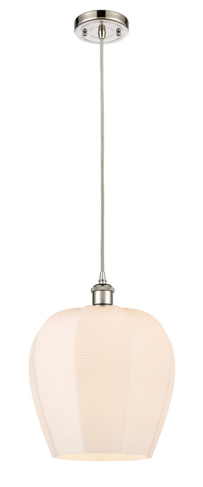 Innovations 516-1P-PN-G461-12 One Light Mini Pendant, Polished Nickel