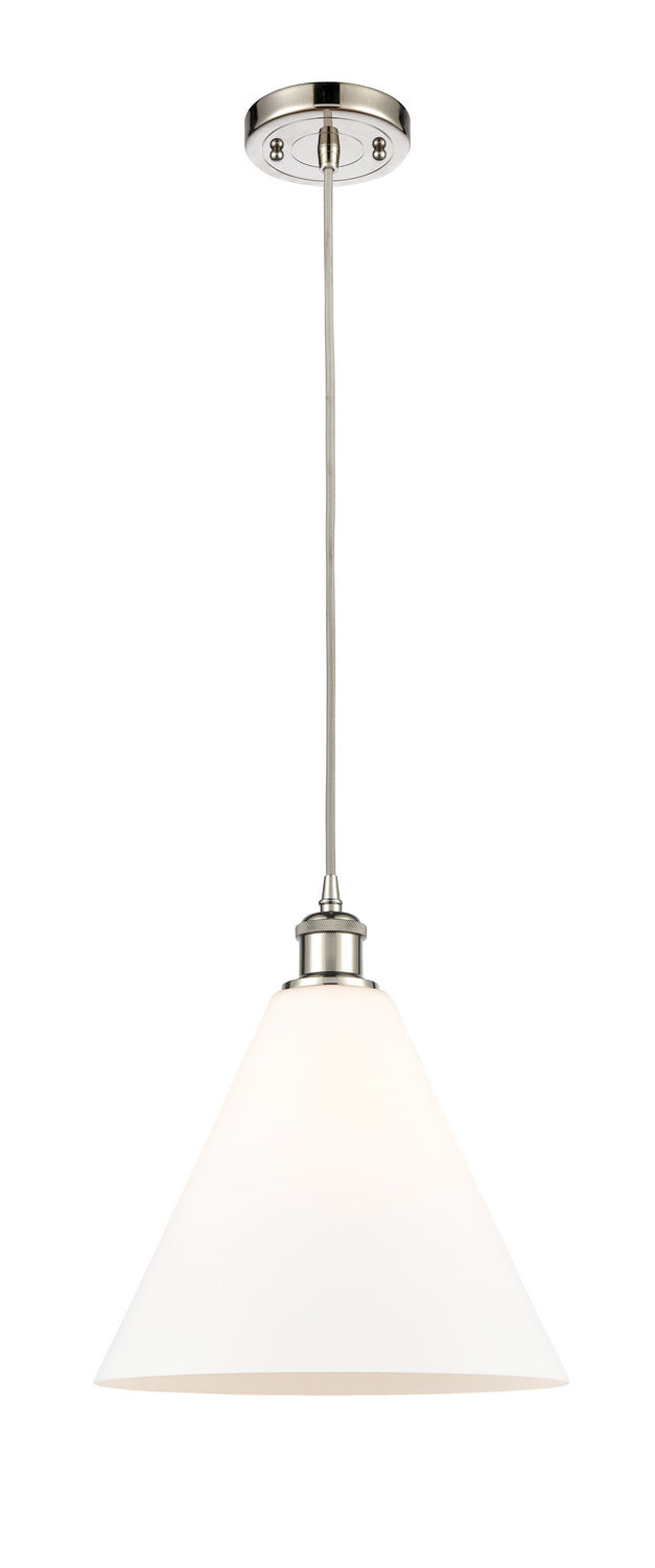 Innovations 516-1P-PN-GBC-121-LED LED Mini Pendant, Polished Nickel