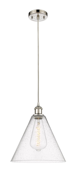 Innovations 516-1P-PN-GBC-124-LED LED Mini Pendant, Polished Nickel