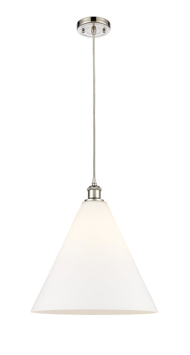 Innovations 516-1P-PN-GBC-161 One Light Pendant, Polished Nickel