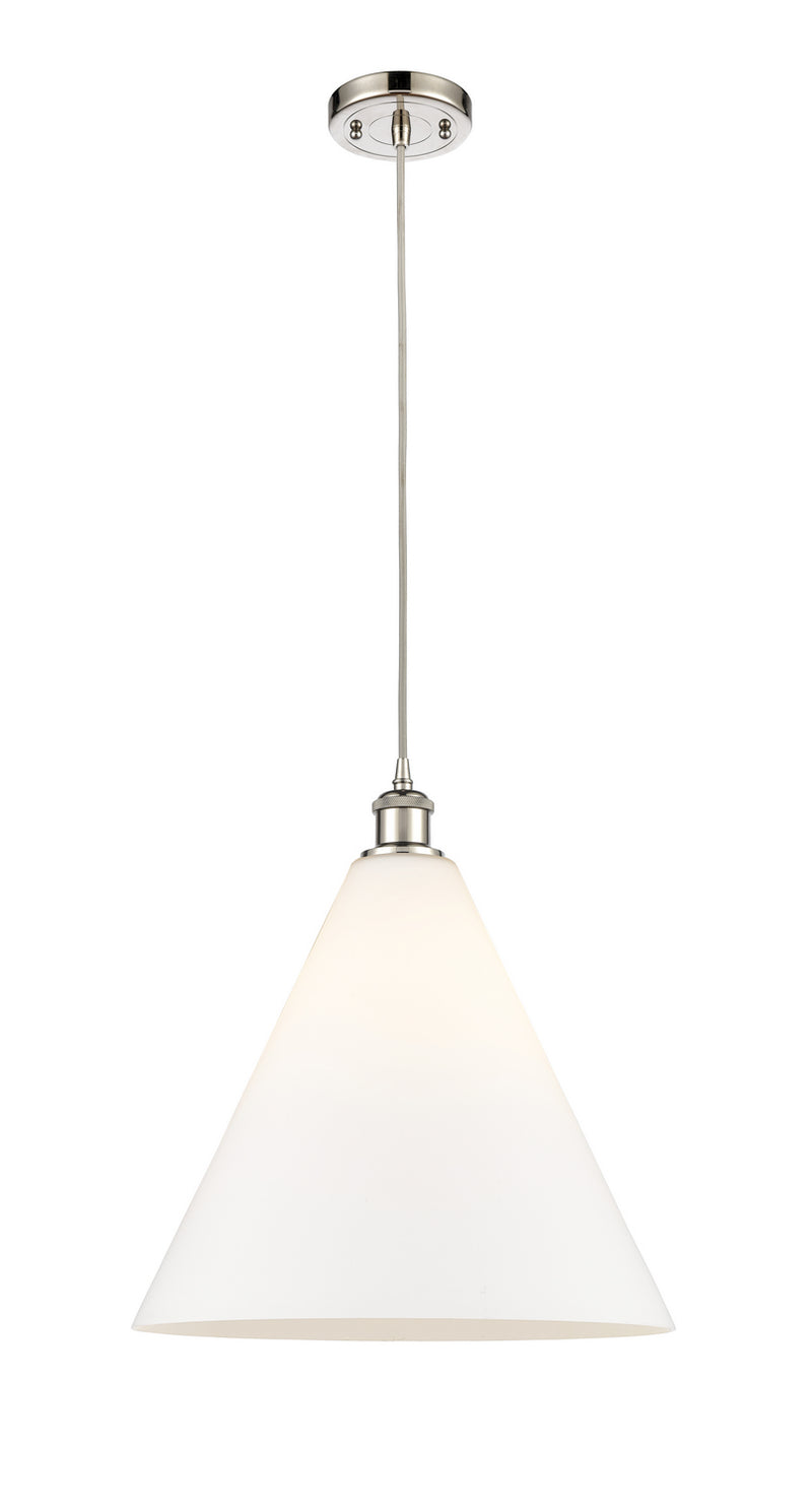 Innovations 516-1P-PN-GBC-161-LED LED Pendant, Polished Nickel