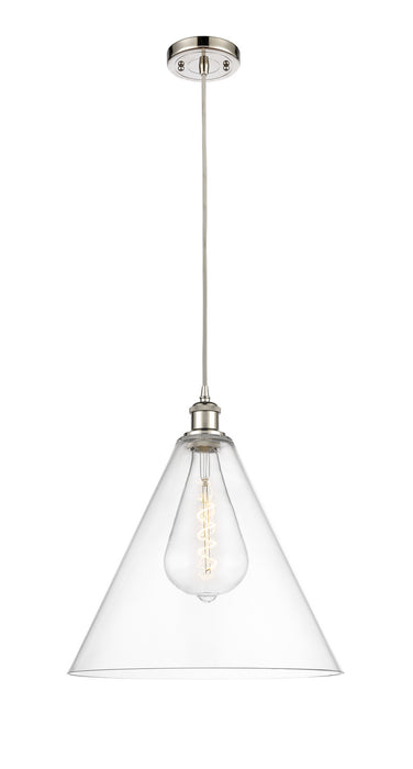 Innovations 516-1P-PN-GBC-162 One Light Pendant, Polished Nickel