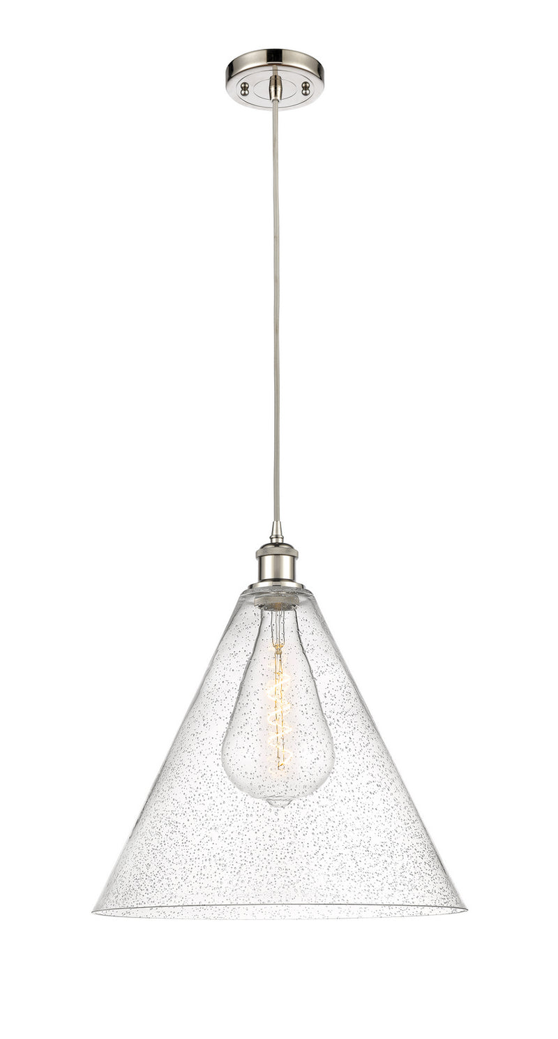 Innovations 516-1P-PN-GBC-164-LED LED Pendant, Polished Nickel