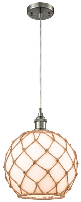 Innovations 516-1P-SN-G121-10RB One Light Mini Pendant, Brushed Satin Nickel