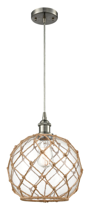 Innovations 516-1P-SN-G122-10RB One Light Mini Pendant, Brushed Satin Nickel