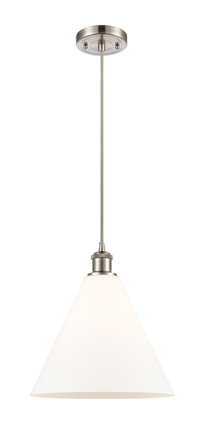 Innovations 516-1P-SN-GBC-121 One Light Mini Pendant, Brushed Satin Nickel