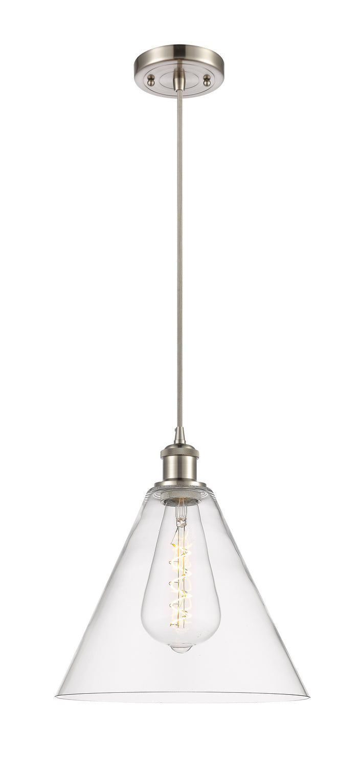 Innovations 516-1P-SN-GBC-122 One Light Mini Pendant, Brushed Satin Nickel