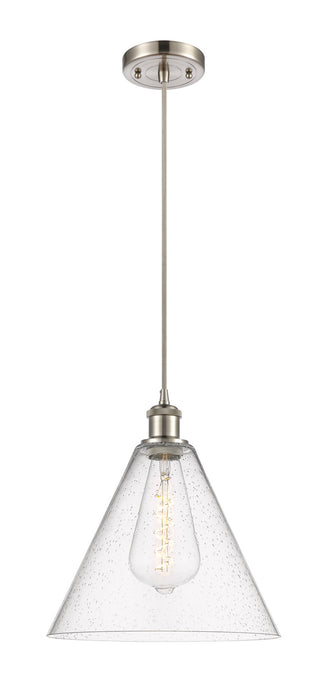 Innovations 516-1P-SN-GBC-124 One Light Mini Pendant, Brushed Satin Nickel