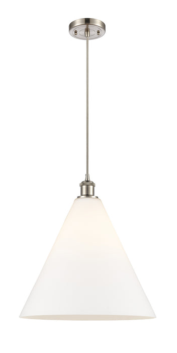 Innovations 516-1P-SN-GBC-161 One Light Pendant, Brushed Satin Nickel