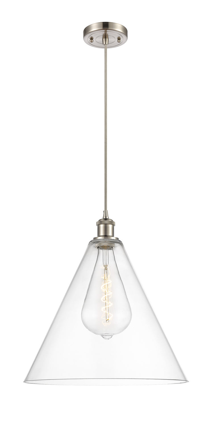 Innovations 516-1P-SN-GBC-162 One Light Pendant, Brushed Satin Nickel
