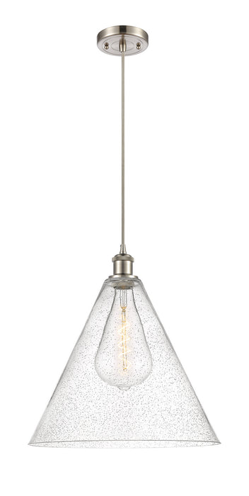 Innovations 516-1P-SN-GBC-164 One Light Pendant, Brushed Satin Nickel