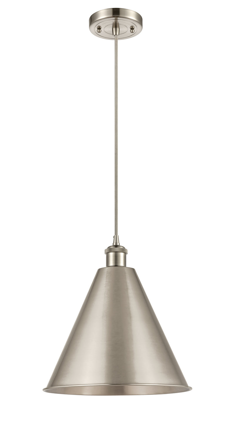 Innovations 516-1P-SN-MBC-16-SN One Light Mini Pendant, Brushed Satin Nickel