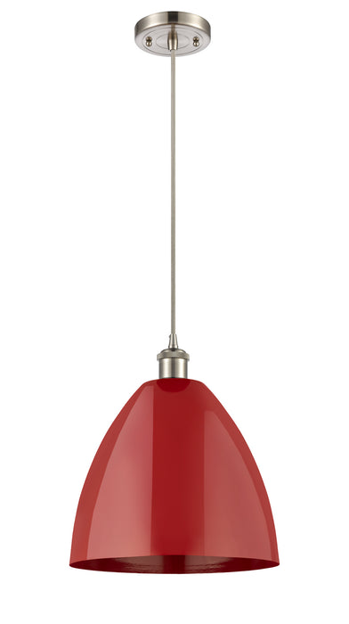 Innovations 516-1P-SN-MBD-12-RD One Light Mini Pendant, Brushed Satin Nickel