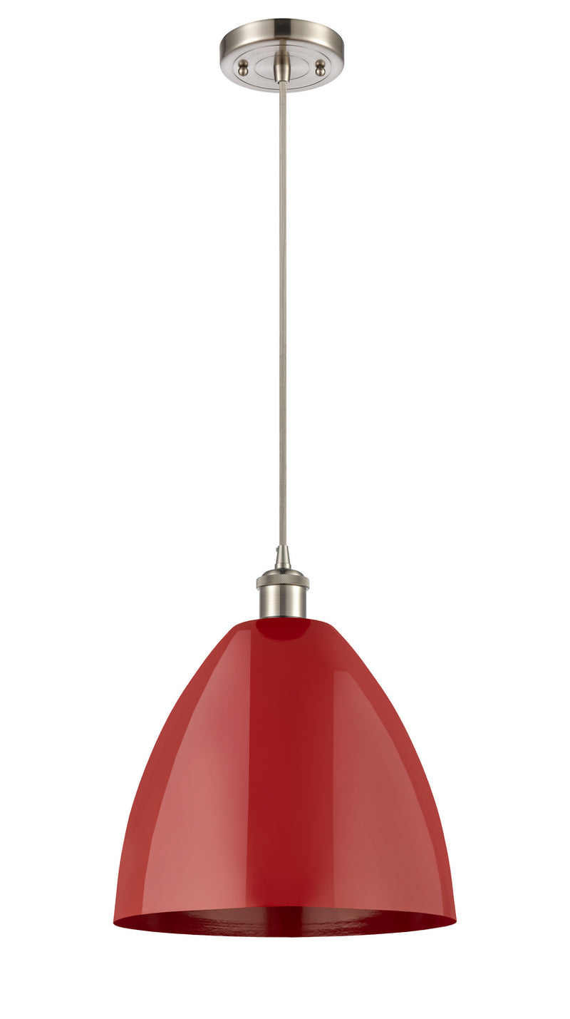 Innovations 516-1P-SN-MBD-12-RD-LED LED Mini Pendant, Brushed Satin Nickel