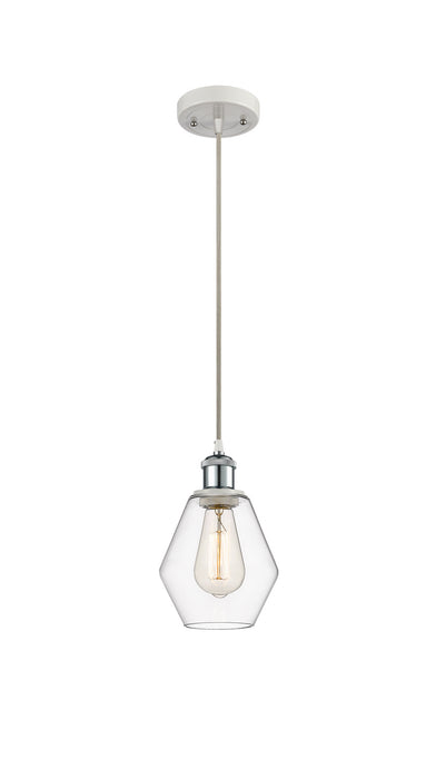 Innovations 516-1P-WPC-G652-6-LED LED Mini Pendant, White Polished Chrome