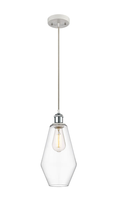 Innovations 516-1P-WPC-G652-7-LED LED Mini Pendant, White Polished Chrome