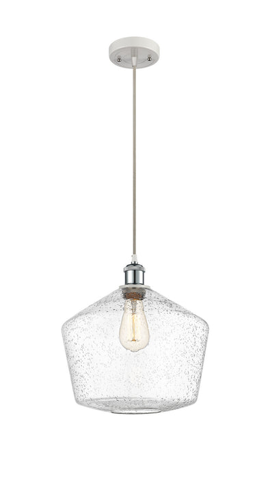 Innovations 516-1P-WPC-G654-12-LED LED Mini Pendant, White Polished Chrome