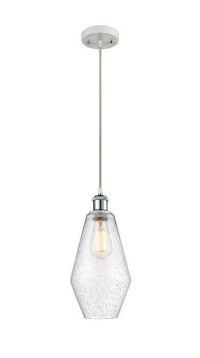 Innovations 516-1P-WPC-G654-7-LED LED Mini Pendant, White Polished Chrome