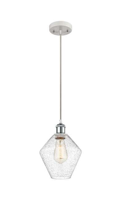 Innovations 516-1P-WPC-G654-8-LED LED Mini Pendant, White Polished Chrome