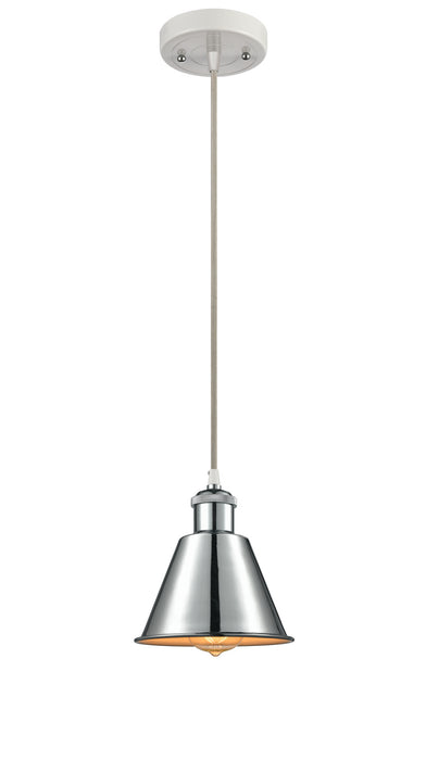 Innovations 516-1P-WPC-M8-LED LED Mini Pendant, White Polished Chrome