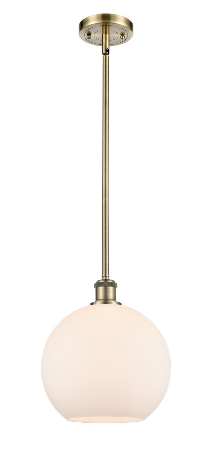 Innovations 516-1S-AB-G121-10 One Light Mini Pendant, Antique Brass